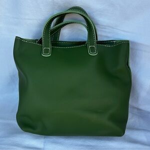 Green Portland Leather Tote Bag